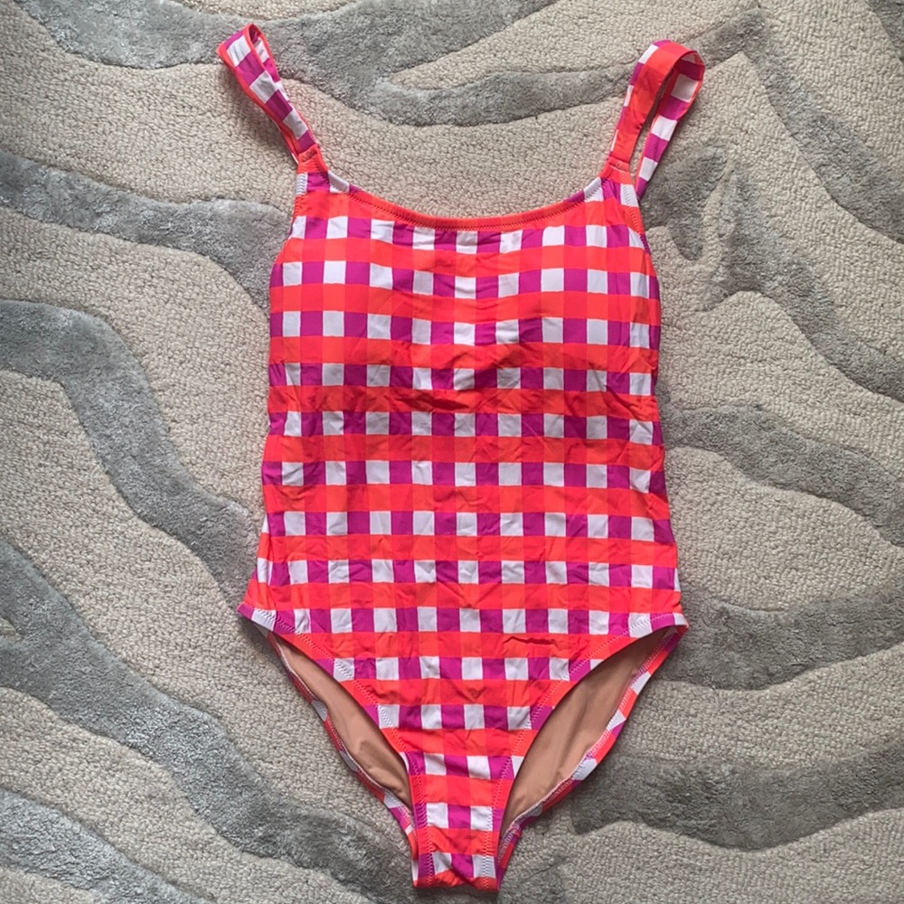 J crew checkered swimsuit